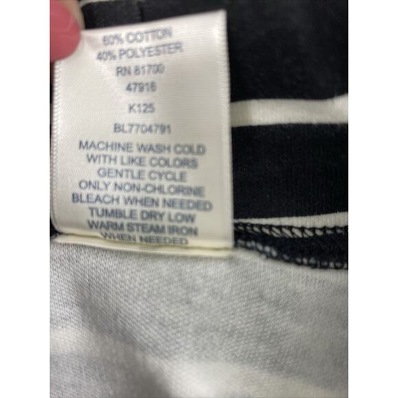 Blair Top Womens 3XL Black‎ White Stripe Long Sleeve Knit Tunic Mock Blouse - Picture 5 of 11